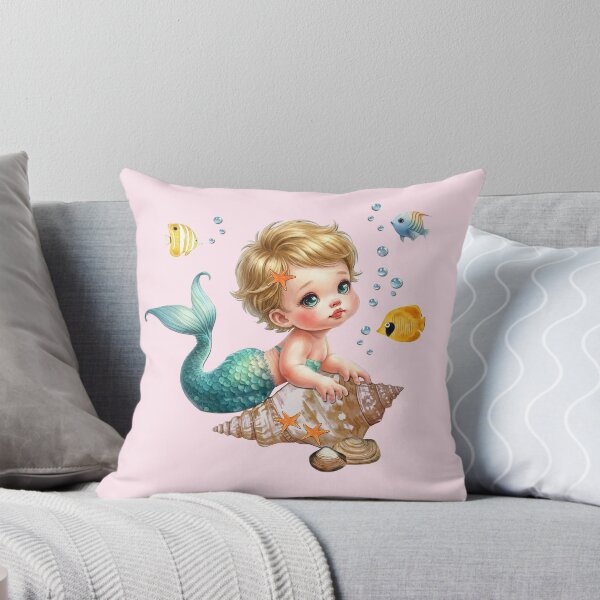 Item preview, Baby Mermaids, Ocean Art, Marine Mammals, Sea Mythology, Boho Design designed and sold by classic car craze.
