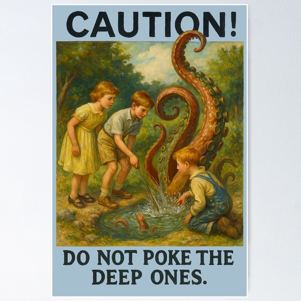 Item preview, Caution! do not poke the deep ones. designed and sold by abby-thorns.