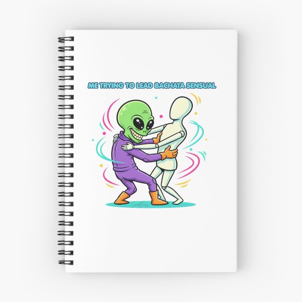 Item preview,  Bachata From Mars - Funny Alien Dancing With Mannequin, Humorous Latin Dance Partner Graphic, Cute Sci-Fi Novelty Sticker designed and sold by SmartPuns.