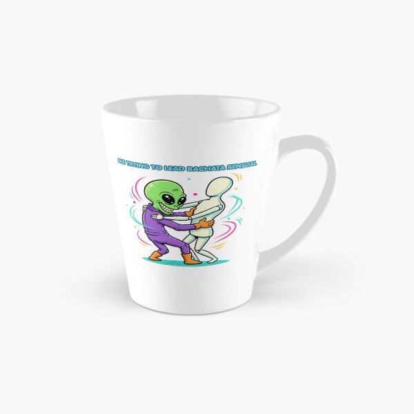 Item preview,  Bachata From Mars - Funny Alien Dancing With Mannequin, Humorous Latin Dance Partner Graphic, Cute Sci-Fi Novelty Sticker designed and sold by SmartPuns.