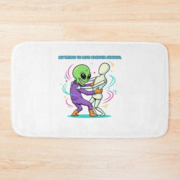 Item preview,  Bachata From Mars - Funny Alien Dancing With Mannequin, Humorous Latin Dance Partner Graphic, Cute Sci-Fi Novelty Sticker designed and sold by SmartPuns.
