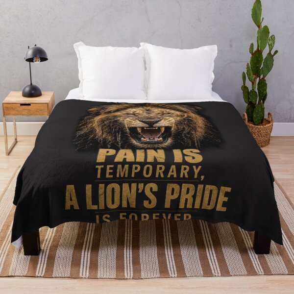 Item preview, Pain Is Temporary A Lion's Pride Is Forever Motivational Art designed and sold by Bennie Singh.