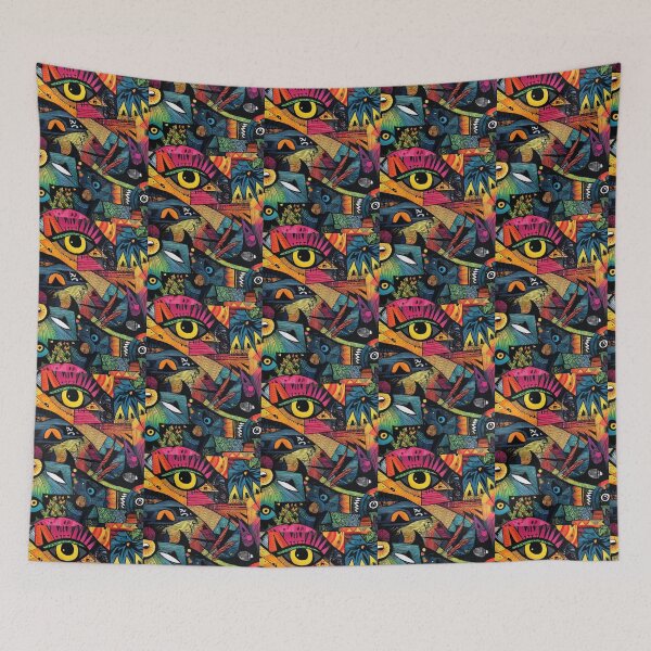 Item preview, Trippy Psychedelic Abstract All Seeing Eye Pattern Graphic designed and sold by GrimNest.