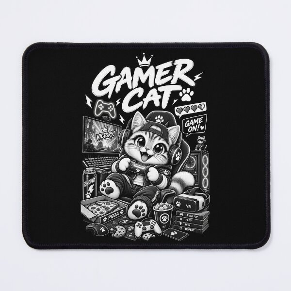 Item preview, Gamer Cat designed and sold by Meow Story .