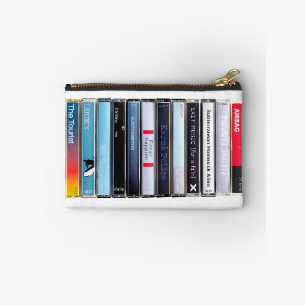 Aperçu de l'œuvre OK Computer - Radiohead - Album classique - Cassette imprimée créée et vendue par Mr Mustard Prints.