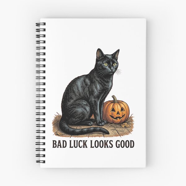 Item preview, Bad Luck Looks Good Black Cat Pumpkin Halloween designed and sold by FGprints.