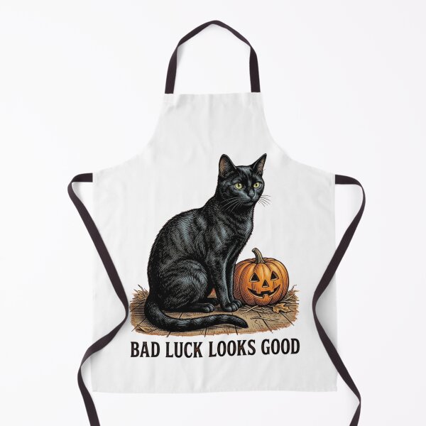 Item preview, Bad Luck Looks Good Black Cat Pumpkin Halloween designed and sold by FGprints.