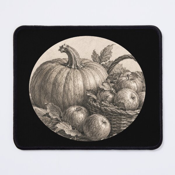 Item preview, Vintage Autumn Still Life with Pumpkin and Apples designed and sold by HeartofDesigns.