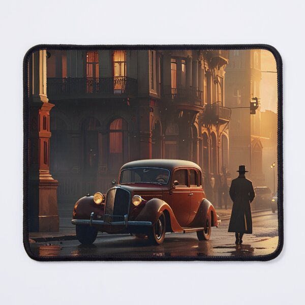 Item preview, Classic Vintage Car Sunset Street designed and sold by Jo Art.