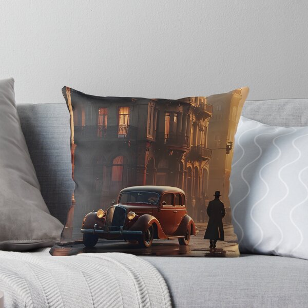 Item preview, Classic Vintage Car Sunset Street designed and sold by Jo Art.