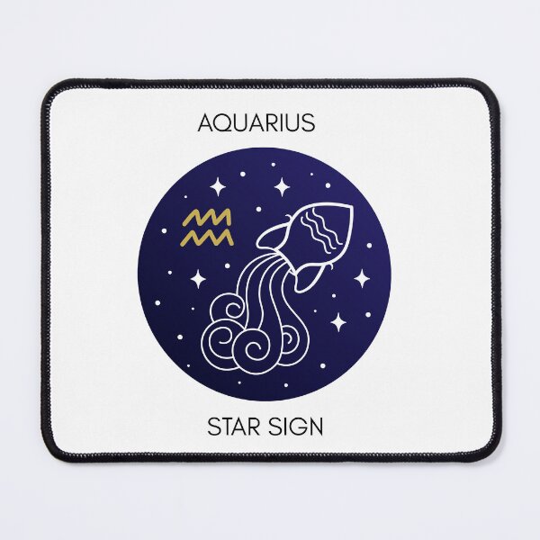 Item preview, Minimalist Celestial Aquarius Zodiac Sign Horoscope designed and sold by Jelicint.