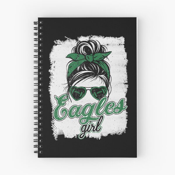 Item preview, Vintage Eagles Girl Messy Bun Distressed Football Sports Team Spirit designed and sold by RockTheFeal.