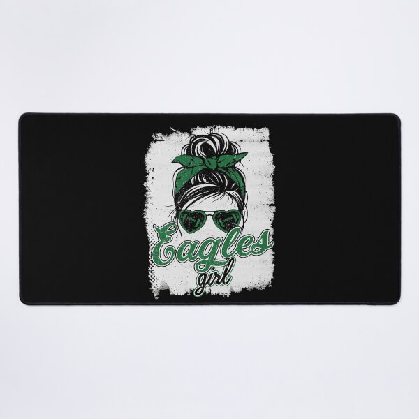 Item preview, Vintage Eagles Girl Messy Bun Distressed Football Sports Team Spirit designed and sold by RockTheFeal.