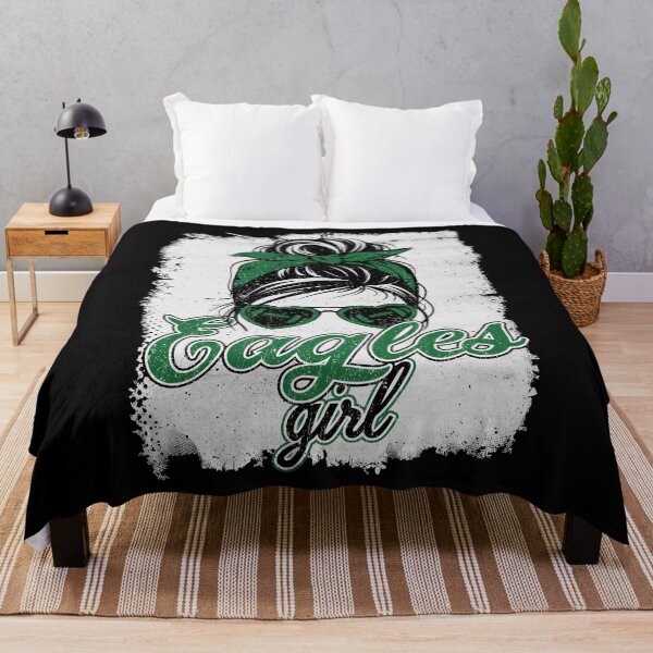 Item preview, Vintage Eagles Girl Messy Bun Distressed Football Sports Team Spirit designed and sold by RockTheFeal.