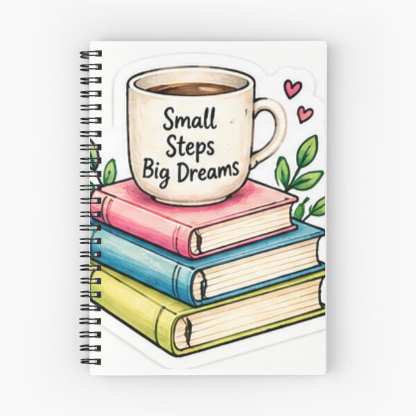 Aperçu de l'œuvre Petits pas, grands rêves : livres de motivation créée et vendue par LearnFunStore.