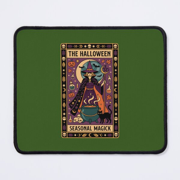 Item preview, The Halloween" Tarot Card: Witch, Cauldron & Seasonal Magick. designed and sold by MyHappyArtShop.
