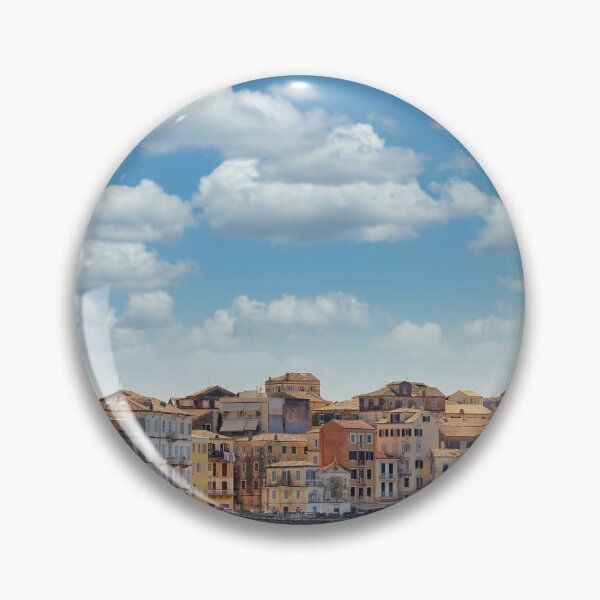 Item preview, Panoramic View of Corfu Old Town Waterfront and Venetian Architecture in Greece designed and sold by goceris.
