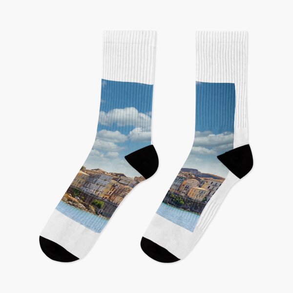 Item preview, Panoramic View of Corfu Old Town Waterfront and Venetian Architecture in Greece designed and sold by goceris.