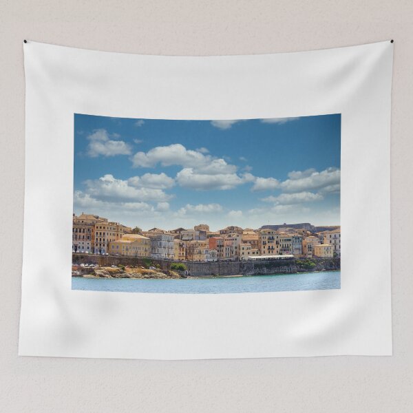 Item preview, Panoramic View of Corfu Old Town Waterfront and Venetian Architecture in Greece designed and sold by goceris.