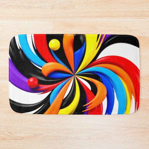 Item preview, swirling waves C colorful geometric swirling abstract design designed and sold by SmashingDeals.