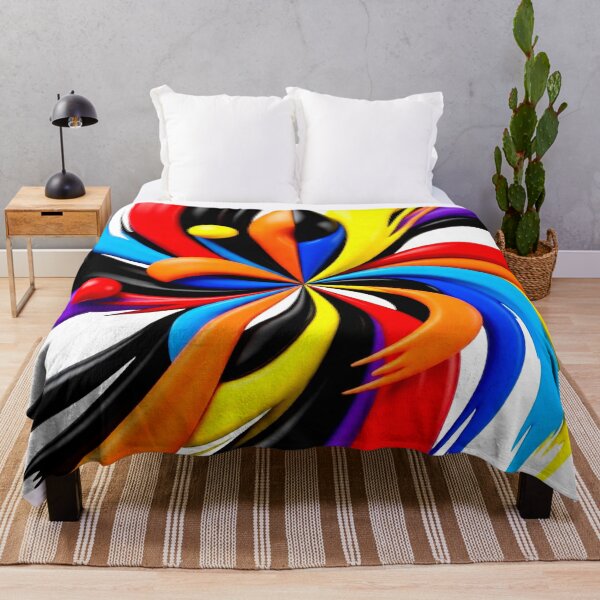 Item preview, swirling waves C colorful geometric swirling abstract design designed and sold by SmashingDeals.
