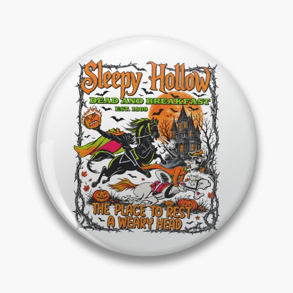 Item preview, Sleepy Hollow Dead and Breakfast Headless Horseman Halloween Vintage Graphic designed and sold by Thedustyart.