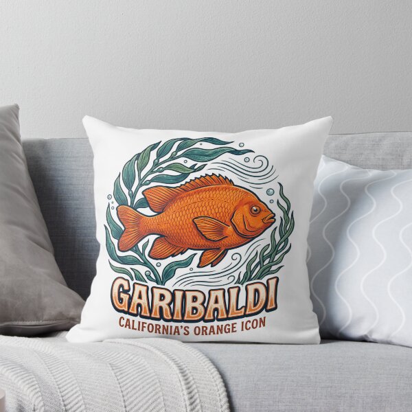 Item preview, California State T-shirt featuring saltwater fish - Garibaldi Sticker designed and sold by jonmeds.