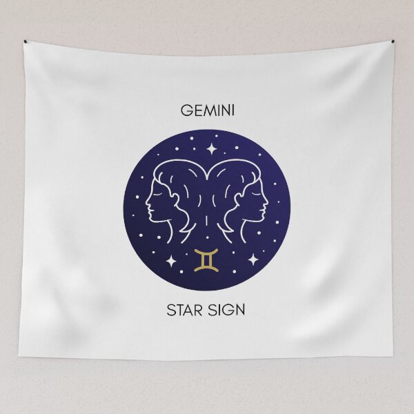 Item preview, Minimalist Celestial Gemini Zodiac Sign Horoscope designed and sold by Jelicint.