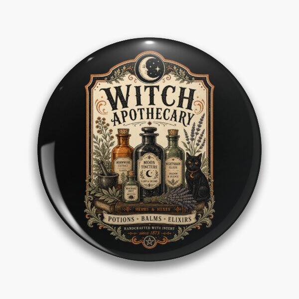 Item preview, Vintage Witch Apothecary – Gothic Herbal Halloween Potion Design designed and sold by Artxotic Studio.