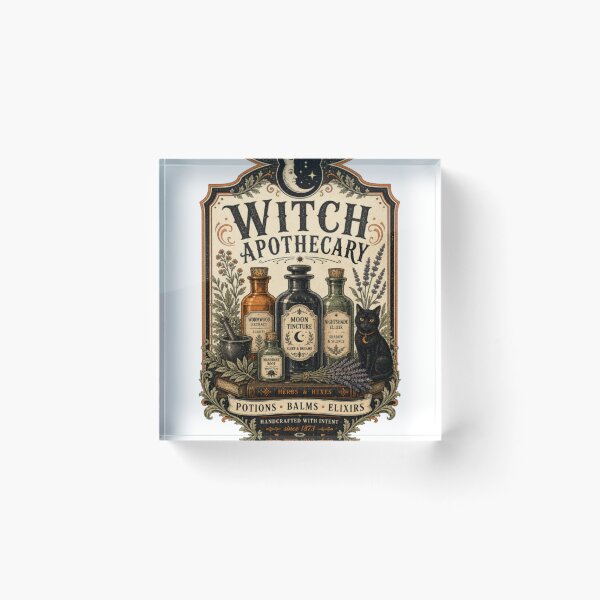 Item preview, Vintage Witch Apothecary – Gothic Herbal Halloween Potion Design designed and sold by Artxotic Studio.