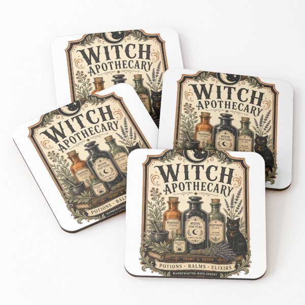 Item preview, Vintage Witch Apothecary – Gothic Herbal Halloween Potion Design designed and sold by Artxotic Studio.