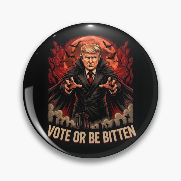 Artikelvorschau, Wählt oder werdet gebissen! Gruseliger Trump-Vampirfriedhof, Blutmond entworfen und verkauft von Fitswear.