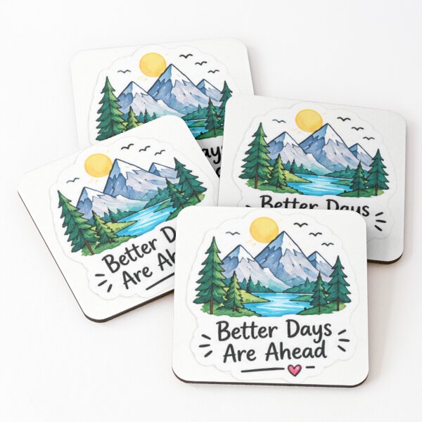 Item preview, Better Days Are Ahead Mountain Landscape designed and sold by LearnFunStore.