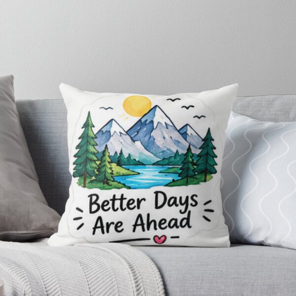Item preview, Better Days Are Ahead Mountain Landscape designed and sold by LearnFunStore.