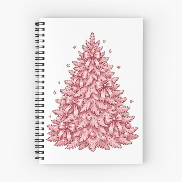 Item preview, Coquette Pink Christmas Tree with Bows - Preppy Holiday Tee designed and sold by KERK Art and Design.