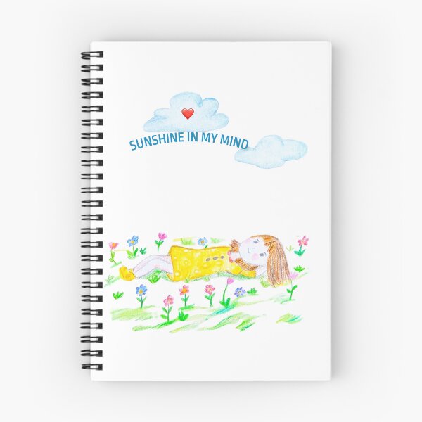 Item preview, Sunshine In My Mind ❤️ - Cute Colored Pencil Girl & Flowers designed and sold by alilu-art .