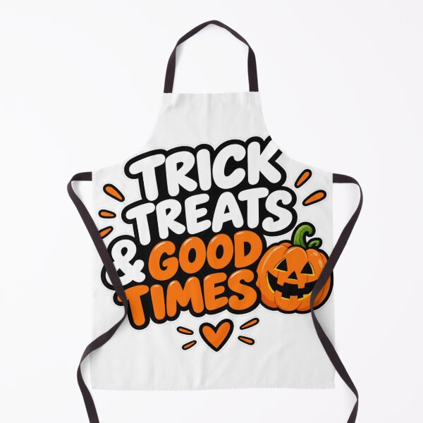 Item preview, Trick Treats and Good Times Funny Halloween Quote Design designed and sold by Kenzie & Co.