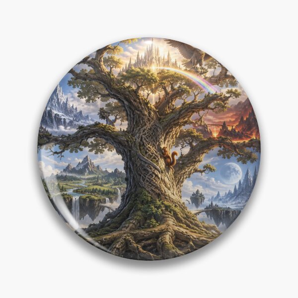 Item preview, Norse Mythology: Yggdrasil, The World Tree (The Nine Realms) designed and sold by Moviebuff91.