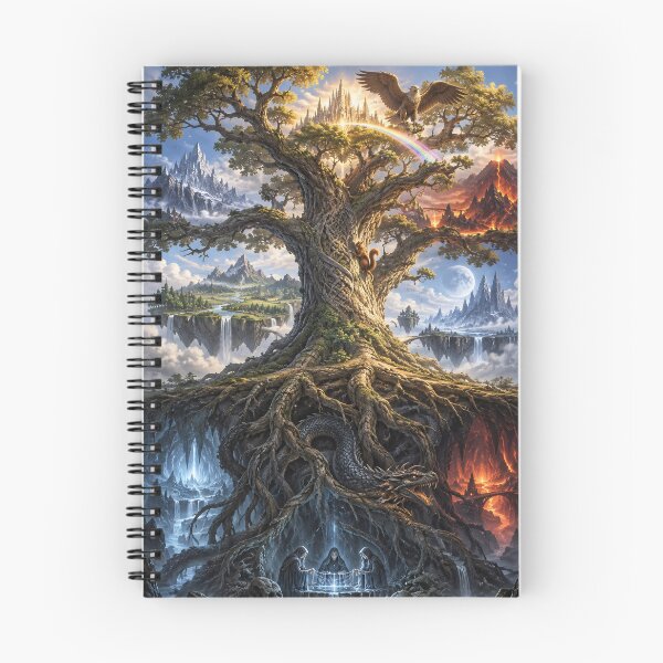 Item preview, Norse Mythology: Yggdrasil, The World Tree (The Nine Realms) designed and sold by Moviebuff91.