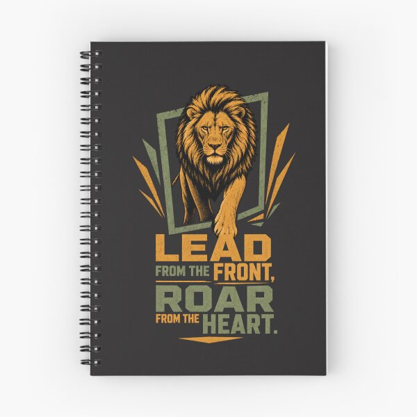 Item preview, Lead From the Front Roar From the Heart Motivational Lion Art designed and sold by Bennie Singh.