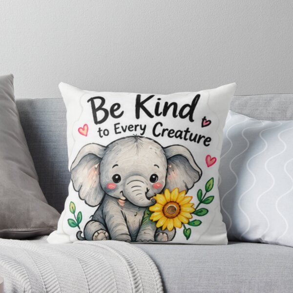 Item preview, Be Kind to Every Creature Elephant Nature designed and sold by LearnFunStore.