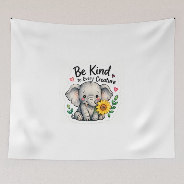 Item preview, Be Kind to Every Creature Elephant Nature designed and sold by LearnFunStore.