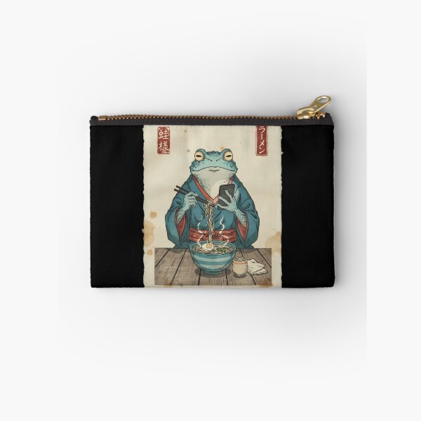 Item preview, Grumpy Frog Eating Ramen designed and sold by Mateusz Majcherek.