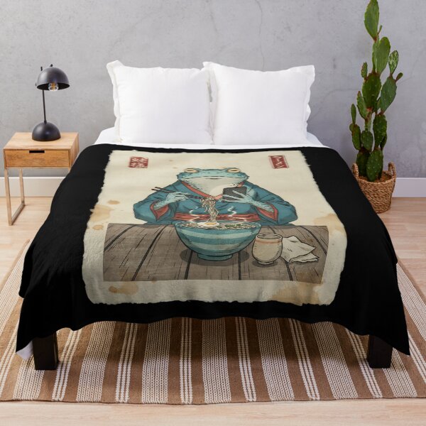 Item preview, Grumpy Frog Eating Ramen designed and sold by Mateusz Majcherek.
