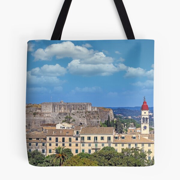 Item preview, Saint Spyridon Church Bell Tower and New Fortress in Corfu Town, Greece designed and sold by goceris.