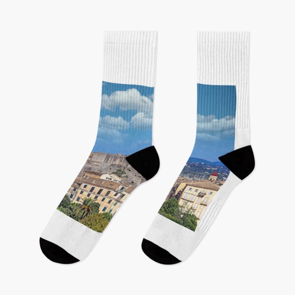 Item preview, Saint Spyridon Church Bell Tower and New Fortress in Corfu Town, Greece designed and sold by goceris.