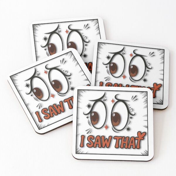 Item preview, I Saw That – Funny Sassy Cartoon Eyes Sarcastic Quote Design designed and sold by Mousy17.