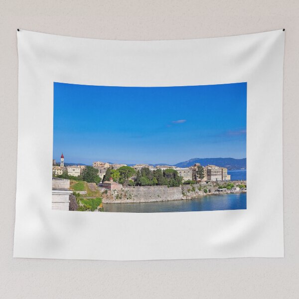 Item preview, Corfu Old Town Skyline with Saint Spyridon Church Bell Tower in Greece designed and sold by goceris.