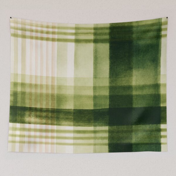 Item preview, Green Plaid English Cottage Preppy Pattern designed and sold by trajeado14.