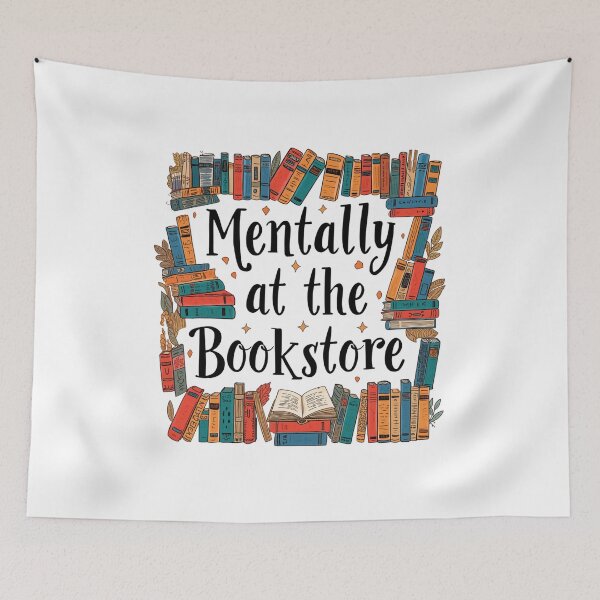 Item preview, Mentally at the Bookstore designed and sold by catcurio.